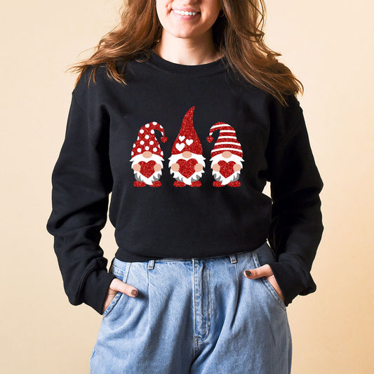 Printed round neck long sleeved sweatshirt