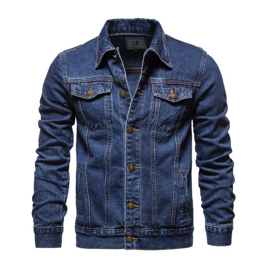 Men's Denim Jacket Style Oversized Front Coat