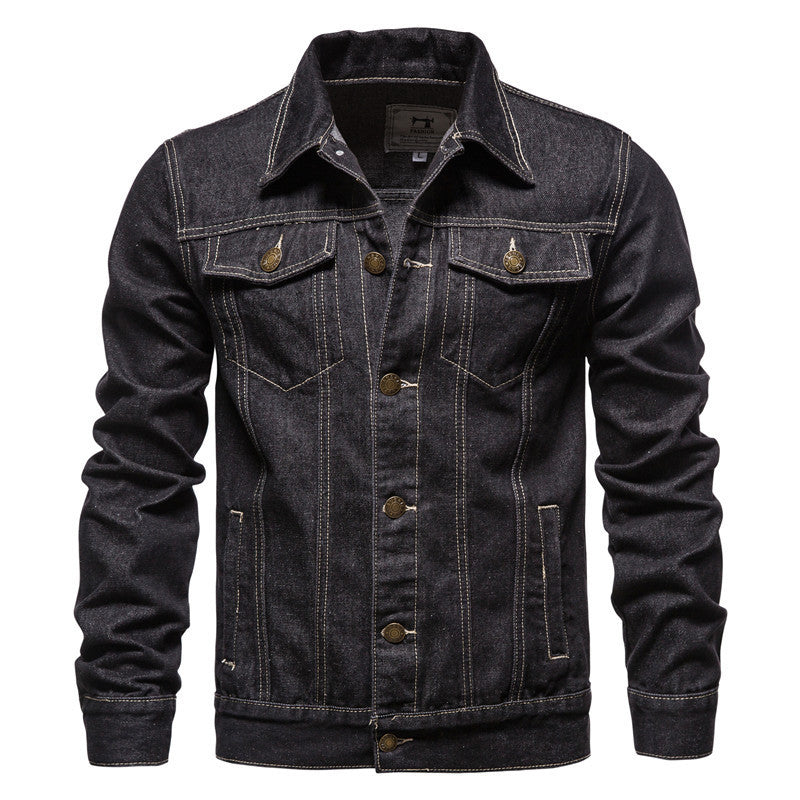 Men's Denim Jacket Style Oversized Front Coat