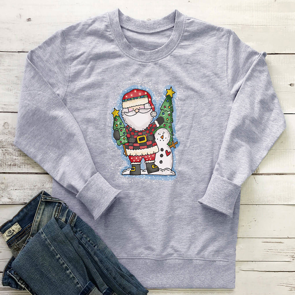 Christmas tree print hoodie
