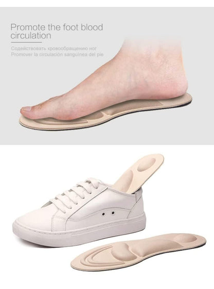 SHOE INSOLE for Flat Feet Orthopedic Pain & Memory Foam (Buy 1 Get 1 Free)