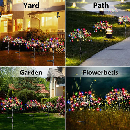 Waterproof Solar Garden Fireworks Lamp