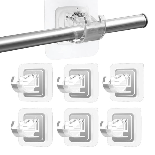 Self Adhesive Curtain Rod Holder Clips |🔥FLAT 50% SAVINGS🔥