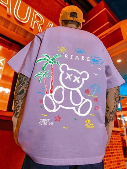 cotton oversize Graphic Printed Half Sleeves T shirt