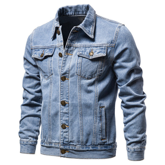 Men's Denim Jacket Style Oversized Front Coat