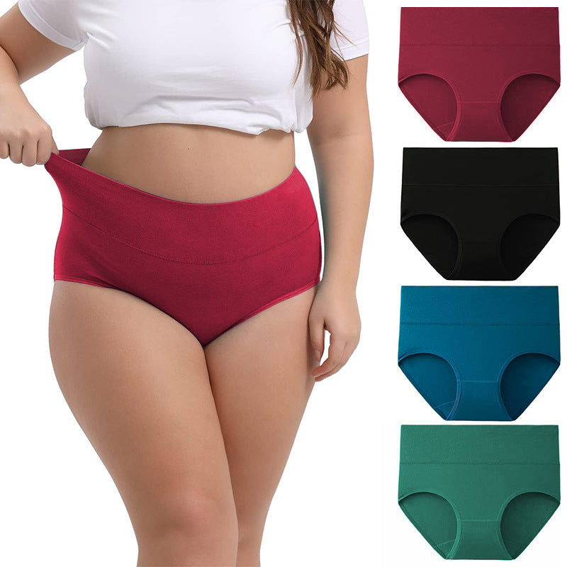 Cotton Underwear Women's Cotton Underwear High Waist Underwear Multi piece Set
