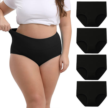 Cotton Underwear Women's Cotton Underwear High Waist Underwear Multi piece Set